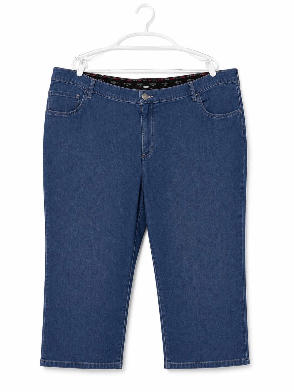 Lee Riders Blue Denim Capri with Decorative Waistband